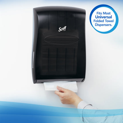 Scott® Essential Folded Towel, 1-Ply, White, 16 Packs, 250 Towels, 01700