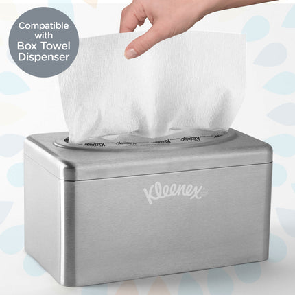Kleenex® Folded Towel Pop-Up Box, White, 18 Boxes, 120 Towels, 01701