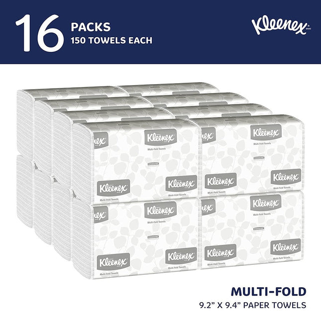 Kleenex® Folded Hand Paper Towels, 16 x 150 sheets, 01890