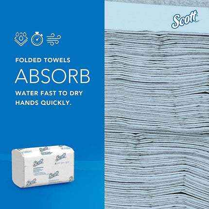 Scott® Pro ScottFold Folded Towel, 1-Ply, White, 25 Packs, 175 Sheets, 01960