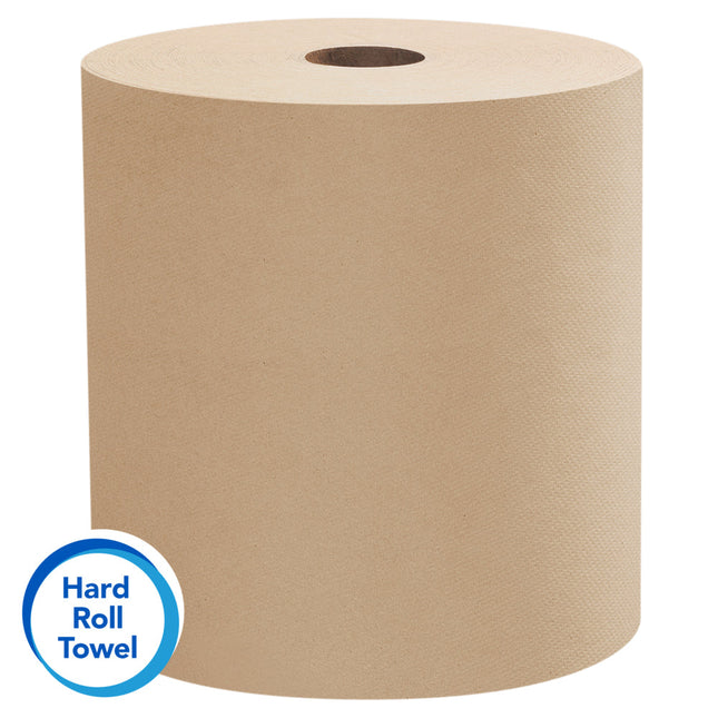 Scott® Essential Universal Hard Roll Towel, Brown, 800', 12 Rolls, 04142