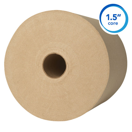 Scott® Essential Universal Hard Roll Towel, Brown, 800', 12 Rolls, 04142