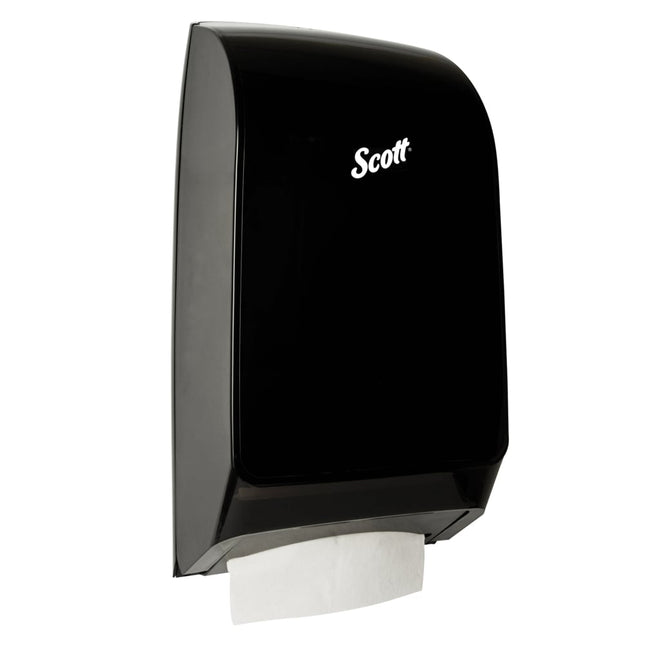 Scott® Kimberly Clark, Hygienic Bathroom Tissue Dispenser,  7.00" x 5.72" x 13.33", Black, 39728