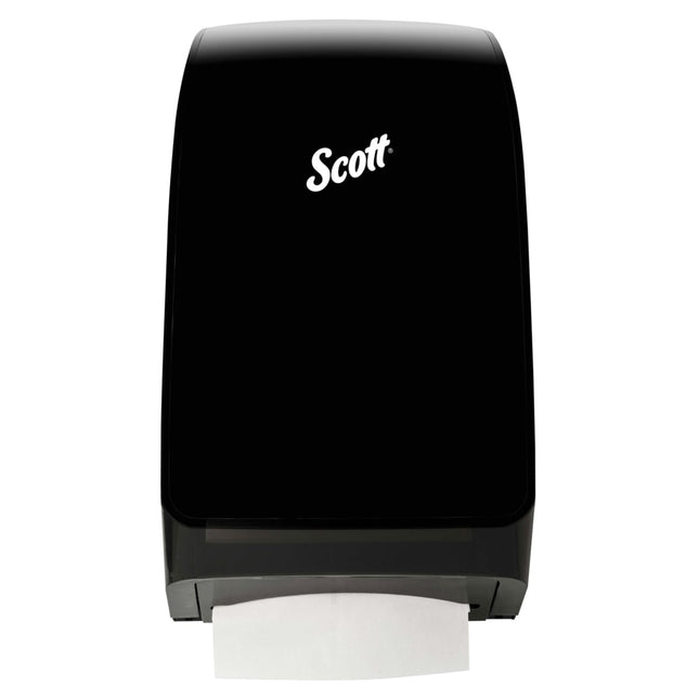 Scott® Kimberly Clark, Hygienic Bathroom Tissue Dispenser,  7.00" x 5.72" x 13.33", Black, 39728