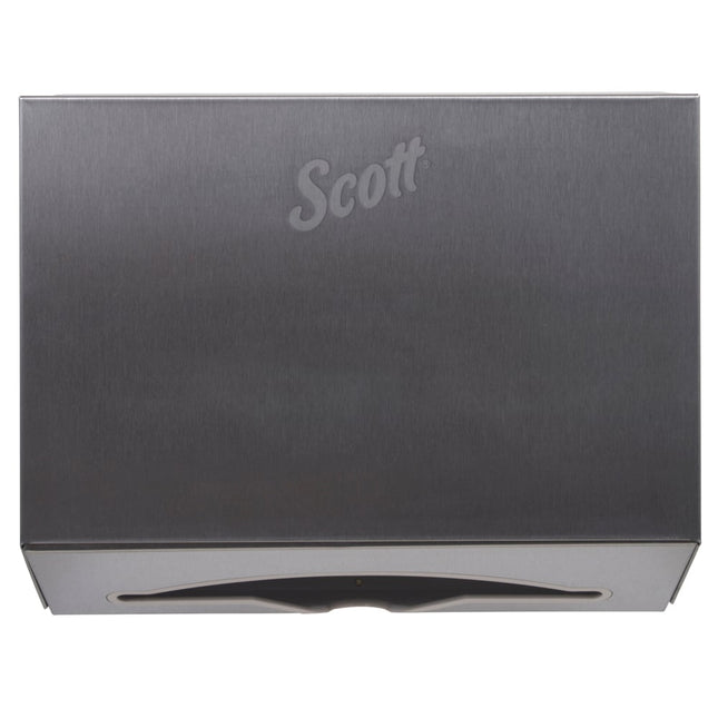 Scott® Scottfold Folded Towel Dispenser, 7.8" x 12.4", Stainless, 09216