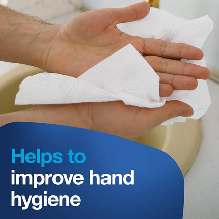 Tork Xpress Extra Soft Multifold Hand Towel White with H2 Blue Leaf, 2-Ply, 4-Panel