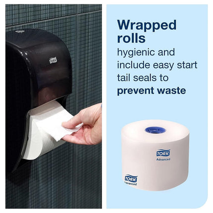 Tork® Advanced High-Capacity Bath Tissue Roll, 3.8 in x  3.8 in, 110291A