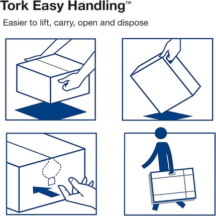 Tork Perforated Roll Towel, 2 Ply, Universal, 210 Sheets, White, HB1995A