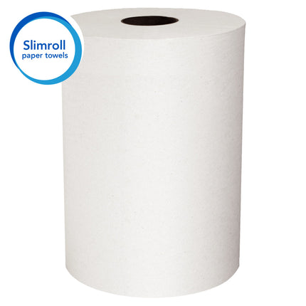 Scott® Slimroll Towels, 6Rolls, 580' Ft, White, 12388