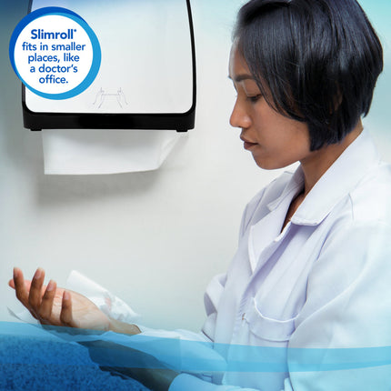 Scott® Slimroll Towels, 6Rolls, 580' Ft, White, 12388