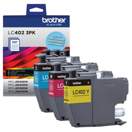 Brother Genuine LC4023PKS 3-Pack of Standard Yield