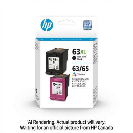HP 63/65 Color / 63XL Black Combo Pack
