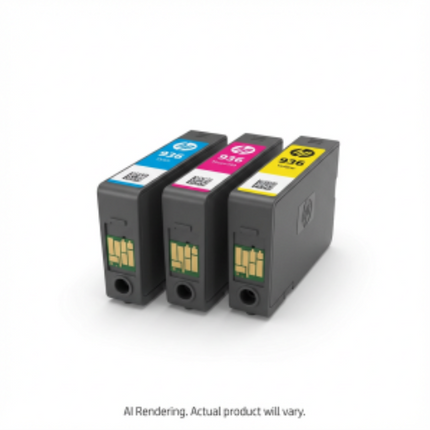HP 936 CMY Ink Cartridge 3-Pack