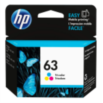 HP 63 Tri-color Ink Cartridge