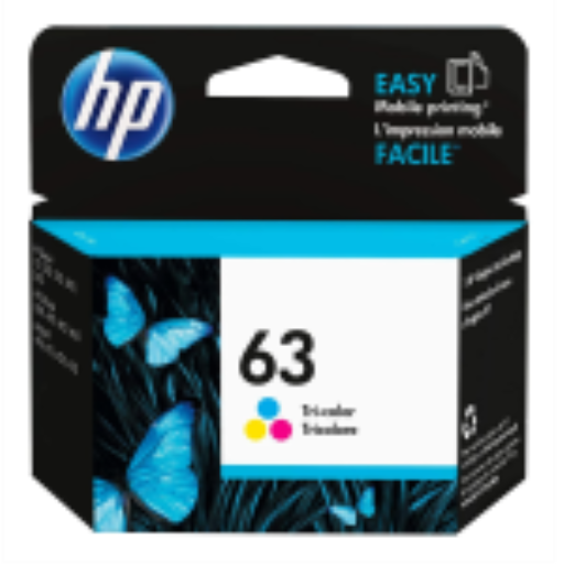 HP 63 Tri-color Ink Cartridge