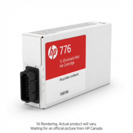 1XB10A HP HP 776 1L Chromatic Red DesignJet Ink Cartridge