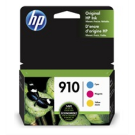 HP 910 CMY Original Ink Combo 3-Pack