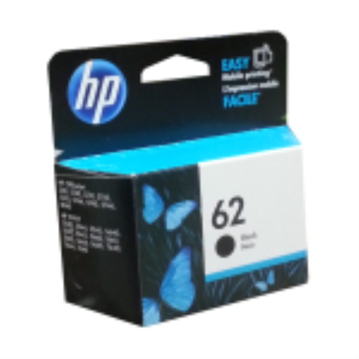 HP 62 Original Ink Cartridge – Sharp, Fade-Resistant Pigment Ink for ENVY & OfficeJet – Black (C2P04AN)