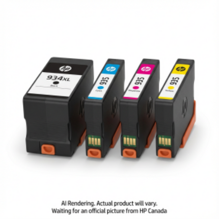 HP 935 CMY/934XL Blk Ink Crtg Combo 4-Pk