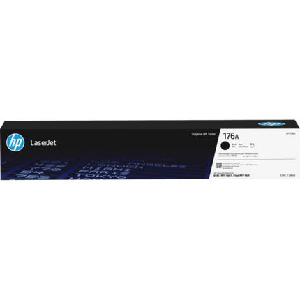 HP 176A Black Original LaserJet Toner Cartridge (W1760A)
