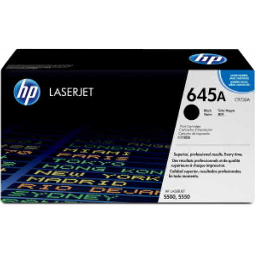 HP #645A BLACK TONER CARTRIDGE FOR COLOUR LASERJET 55