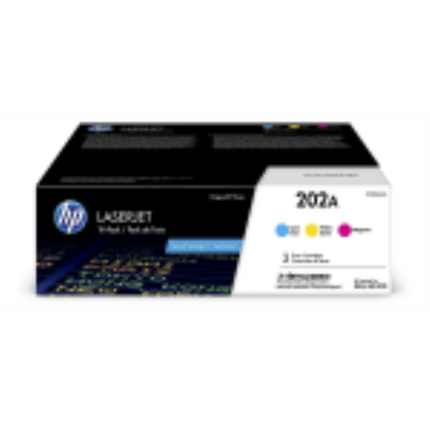 HP 202A CYM Original LJ Toner Cartridges