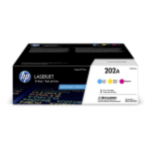 HP 202A CYM Original LJ Toner Cartridges