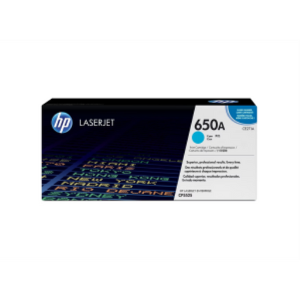 HP 650A (CE271A) Cyan Original LaserJet Toner Cartridge