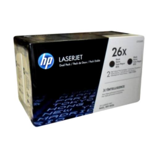 HP 26X Black 2-pack LJ Toner Cartridge