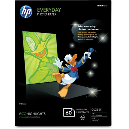 HP Everyday Gls 5x7 60Sh Photo Paper
