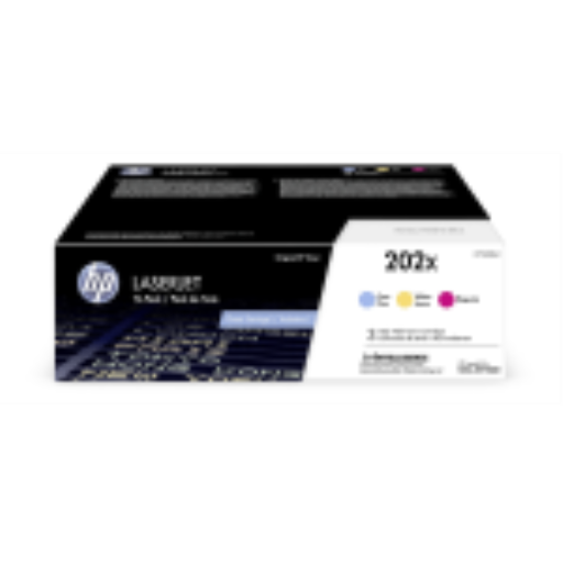 HP 202X CYM Original LJ Toner Cartridges