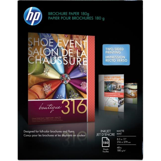 HP Brochure Ij Matte A180g 150sh Paper