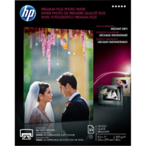 CR670A HP HP Prem Plus 8.5x11 Gls25 sht Photo Papr