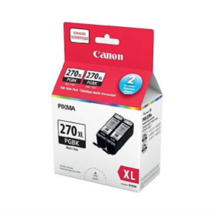 PGI-270 XL Pigment Black Ink Twin Pack SKU 0319C009