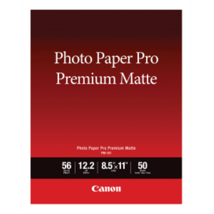 PM-101 8.5" x 11" Photo Paper Pro Premium Matte (50 sheets/pkg)