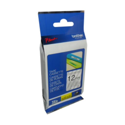 Brother Genuine TZe131 Black on Clear Laminated Tape for P-touch Label Makers, 12 mm wide x 8 m long