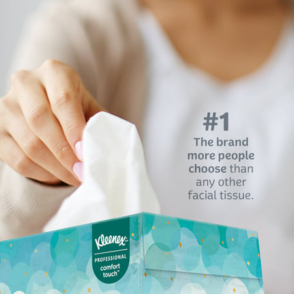 Kleenex® Jr Facial Tissue, 2 Ply, 40 Tissues, 8 Boxes, 21195