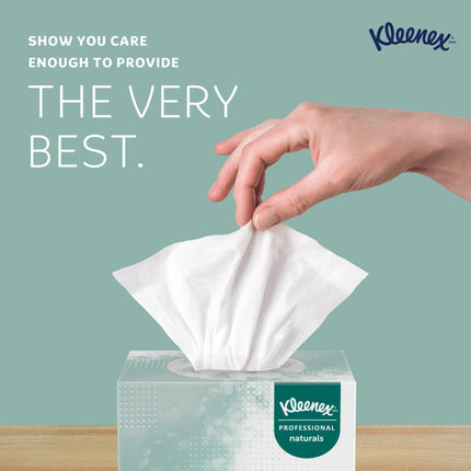 Kleenex® Professional Naturals Facial Tissue, 2 Ply, 36 Boxes, White, 21272