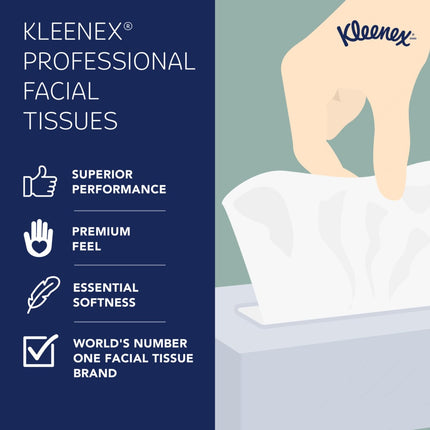 Kleenex® Professional Naturals Facial Tissue, 2 Ply, 36 Boxes, White, 21272