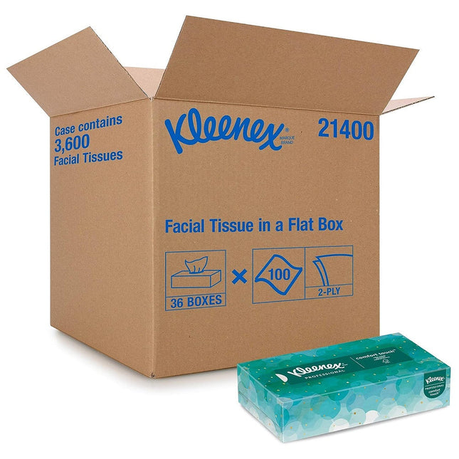 Kleenex® Professional Facial Tissue, 2-Ply, White, 21400