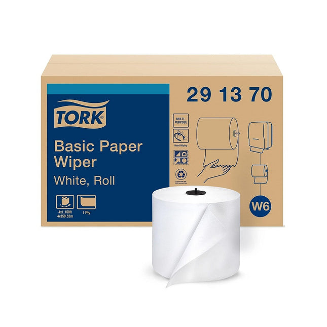 Tork® Paper Wiper Roll Towel, 1-Ply, 7.68" Width x 1,150' Length, 291370