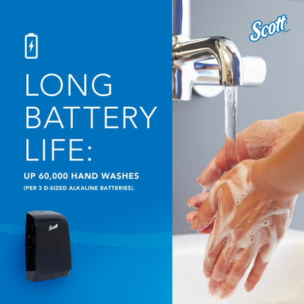 Scott® Pro Electronic Skin Care Dispenser, Black, 1.2 L, 7.29" x 11.69" x 4.0", 32504