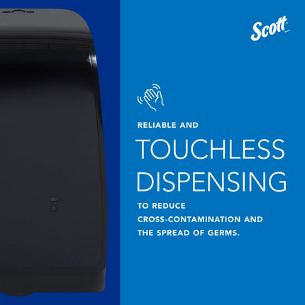 Scott® Pro Electronic Skin Care Dispenser, Black, 1.2 L, 7.29" x 11.69" x 4.0", 32504