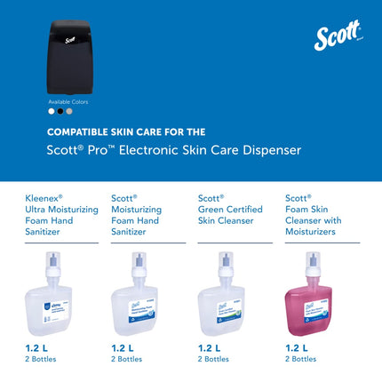 Scott® Pro Electronic Skin Care Dispenser, Black, 1.2 L, 7.29" x 11.69" x 4.0", 32504