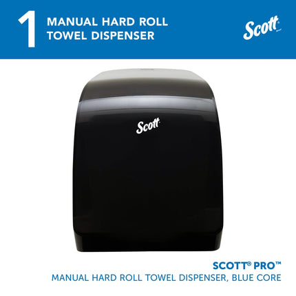 Scott® Pro Manual Hard Roll Paper Towel Dispenser, Black, 34346