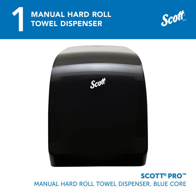 Scott® Pro Manual Hard Roll Paper Towel Dispenser, Black, 34346