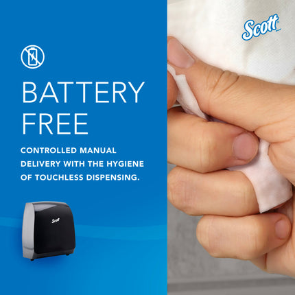 Scott® Pro Manual Hard Roll Paper Towel Dispenser, Black, 34346