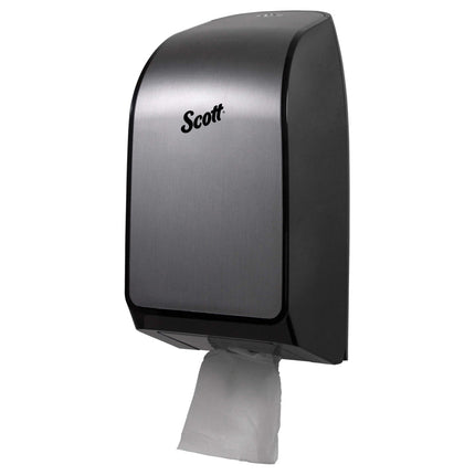 Scott Control MOD Hygienic Bathroom Tissue Dispenser, 7.0 x 5.725 x 13.339, Faux Stainless Steel, 39729