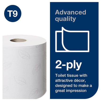 Tork® SmartOne Mini Roll Hand Towel, 2 Ply, White, 12 Rolls, 472293
