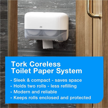 Tork® Advanced High Capacity Coreless Bath Tissue Roll, 2-Ply, 472880